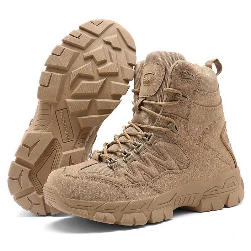 CHRLCK Waterproof Hiking Shoes Outdoor NonSlip Hiking Shoes Men Breathable Tactical Shoes Breathable Mountaineer Hunting Boots C251014