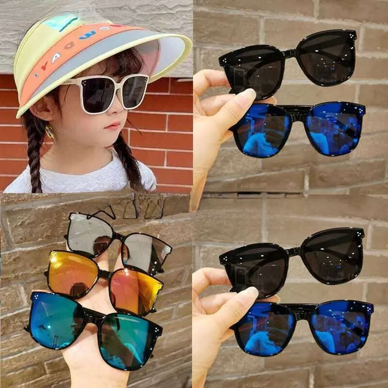 INS Children Cat Eyes Sunglasses Square Kid Girl Boy Stylish Goggles Baby Student Eye Glasses Shades Party Eyewear Uv400 L240910 Z260305