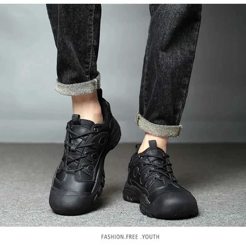 Spring and Summer Patchwork Mesh Round Toe New Brand Breathable Laceup Flat Lowtop Fashionable and Trendy Hiking Shoes C251014