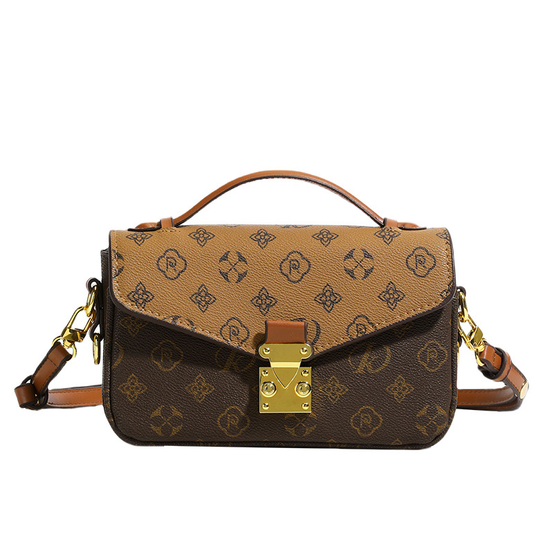 2025 crossbody bag senior sense retro women's handbag hot chain shoulder bag all kinds of clash color small bag