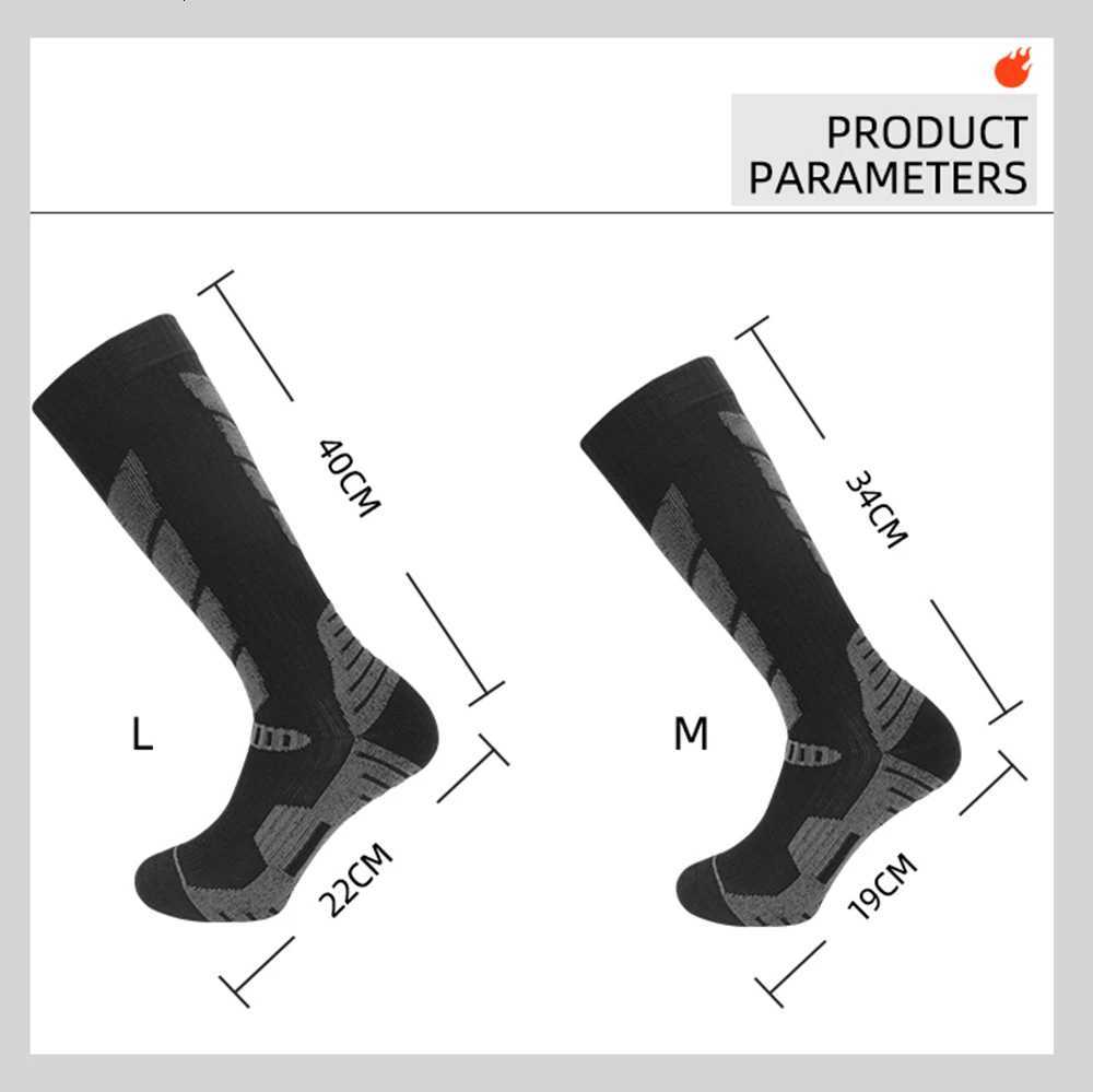 New Winter Men Women Cotton Thermal Ski Socks Children Soccer Sports Socks Snowboarding Cycling Adult Skiing Thicker Leg Warm Z251014