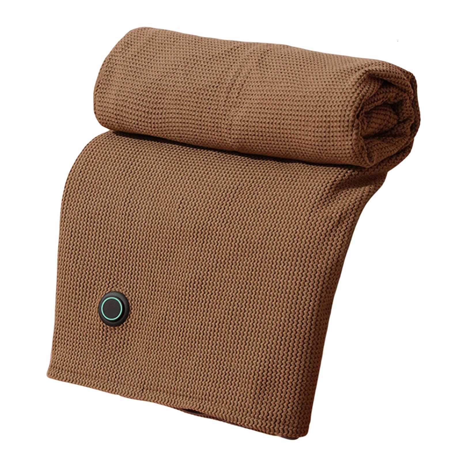 Corded Heated Blanket USB Powered Soft Zipper Shawl Wrap 3 Temperature Adjustment Warm Heating Scarf for Indoor Outdoor Y251014