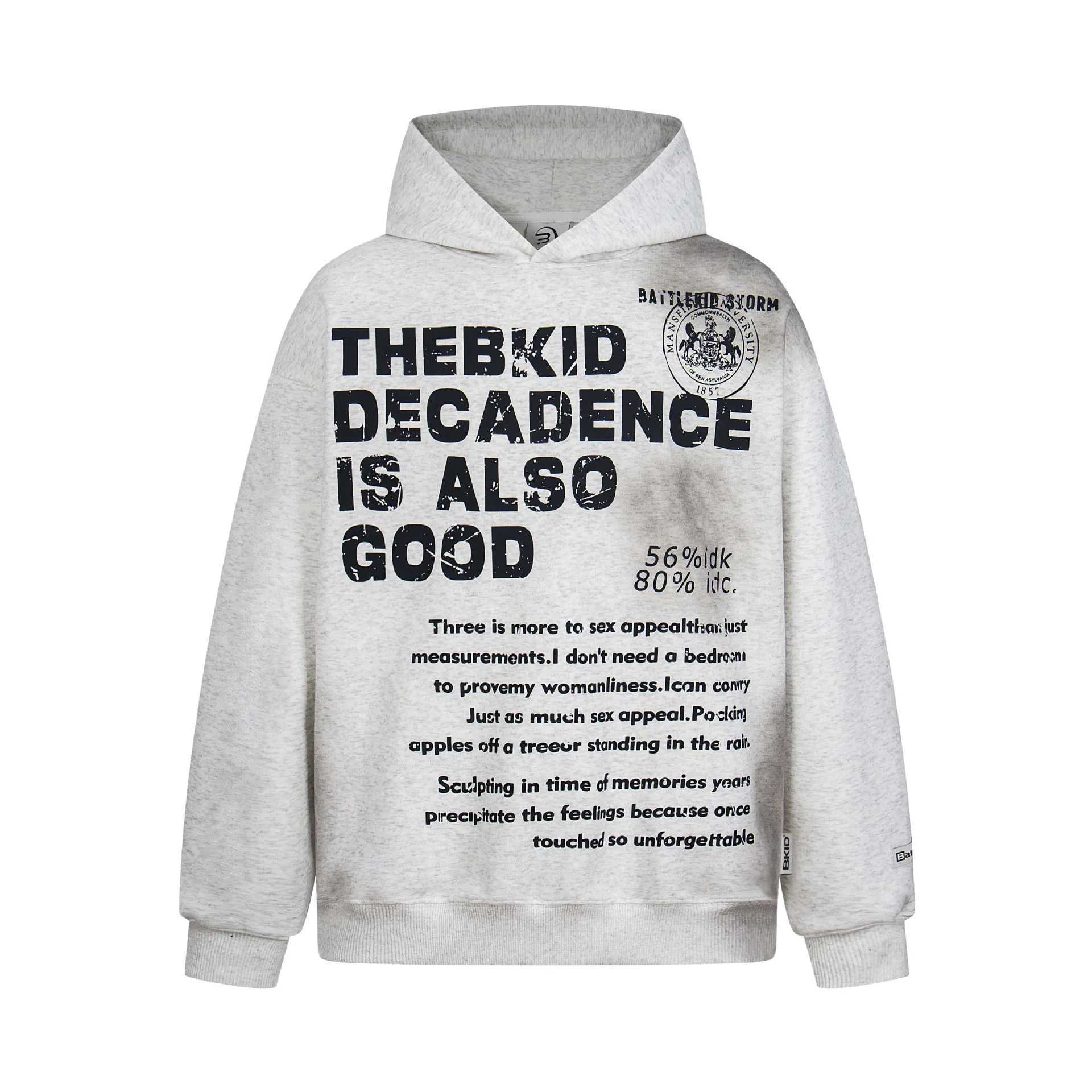 Street Style Hoodie Couple Loose Fit Cotton Polyester Blend Long Sleeve Zipper Closure Vintage Design Men Women Casual Outerwear J251014