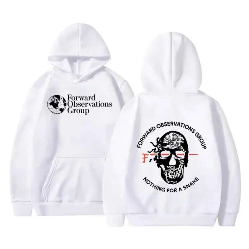 Forward Observations Group Nothing for A Snake FOG Graphic Hoodie Men Women Gothic Skeleton Vintage Hoodies Streetwear J251203