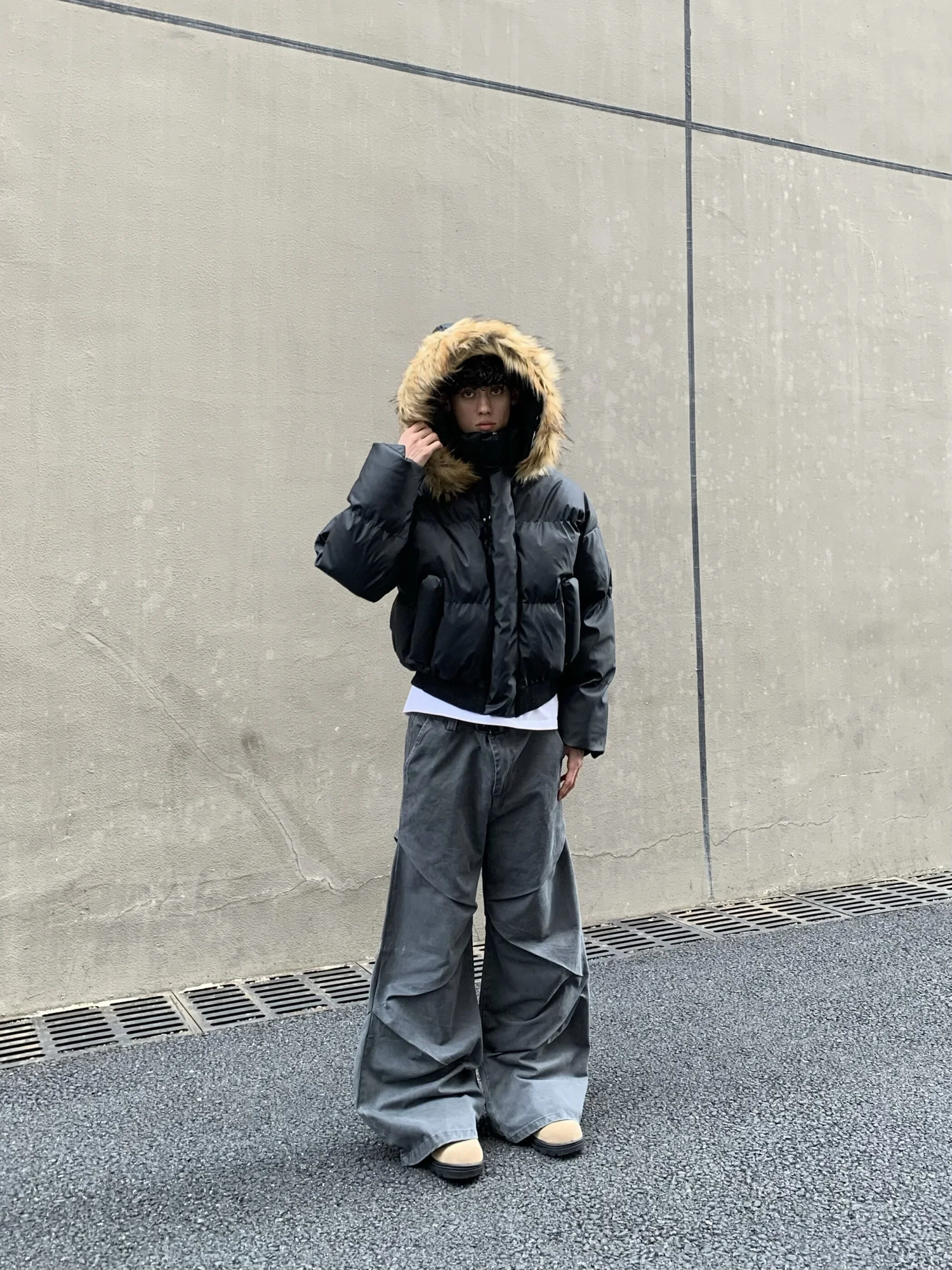 Padded Clothes Removable Hat Winter Long Sleeve Parkas Loose Street Coats Mens Womens Jackets Hooded Cotton Clothes 251011