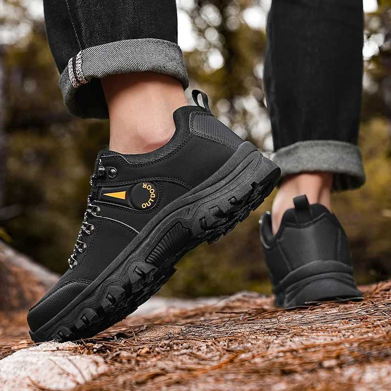 Mens Hiking Shoes Outdoor Trekking Comfortable Breathable Anti Slip Super Large Size 47 Stylish Versatile Durable Lightweight C251014