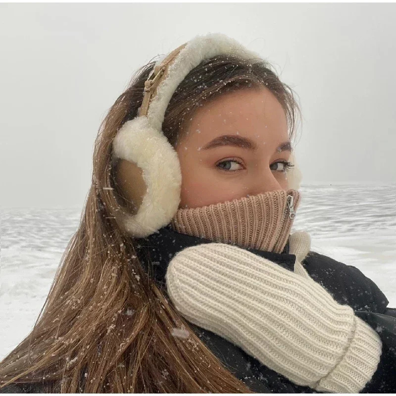 Plush Ear Muffs Warmer Foldable Ear Cover for Women Men Winter Warm Earflaps Outdoor Cold Protection EarMuffs Ear Cover Fashion 251008