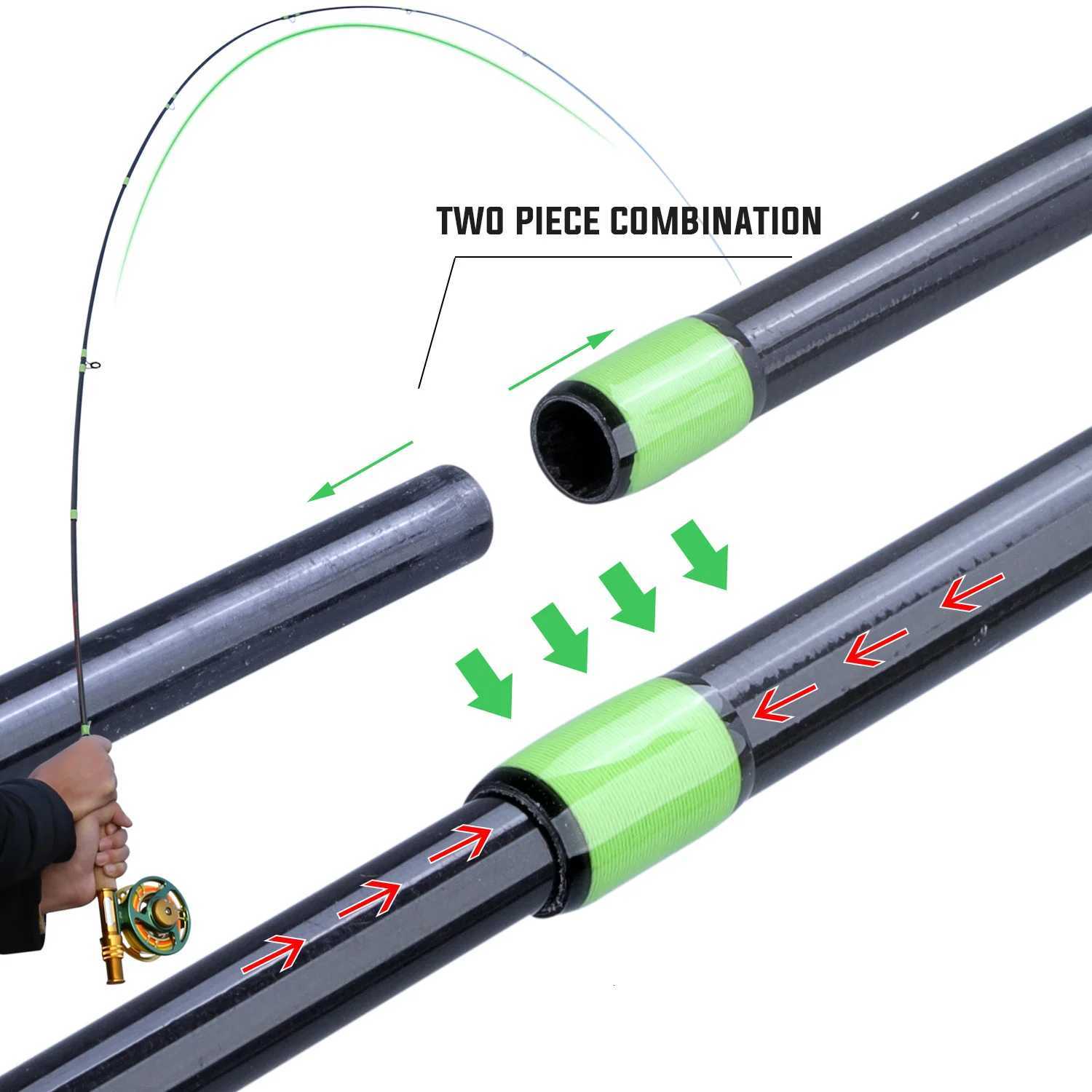 Sougayilang Fly Fishing Rod and Reel Full Kit 5sections Caon Fly Fishing Rod and 56 Reel Perch Fly Fishing Suitab for Pesca Y251014