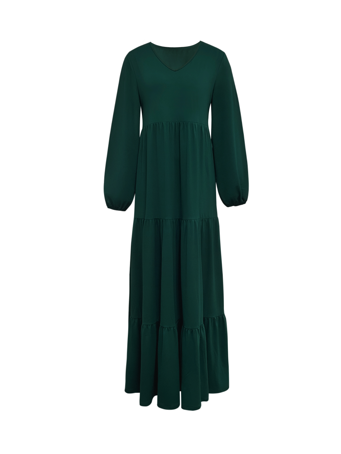 Women's Spring Summer New French - Style Elegant Floral Printed Maxi Dress - Versatile Vacation & Daily Wear Dress-CF50985