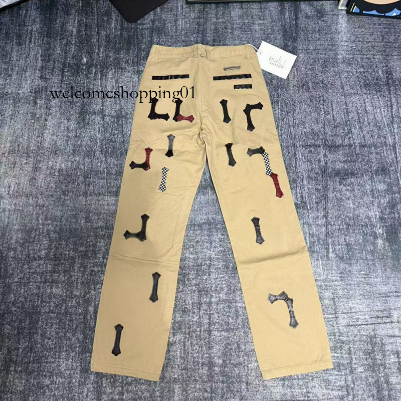 chrome jeans 2024 new 25 series high quality luxury denim pants designer vintage washed straight leg unisex jeans with motorcycle cross letter prints jeans 715