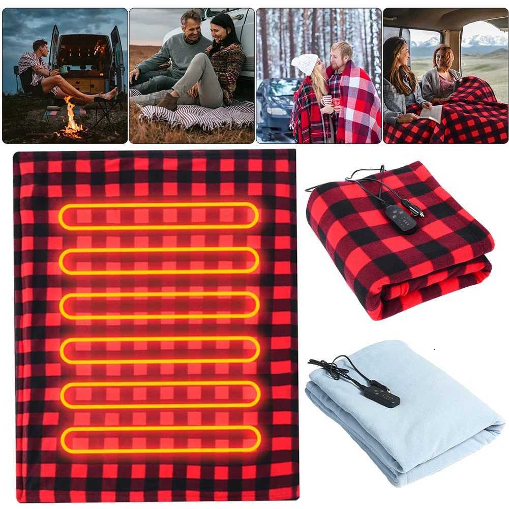 Car Electric Heated Blanket Warmer Mat Fast Heating 12V Electric Pad Heater 9 Adjustable Temperature Autooff for Car Camping Y251014