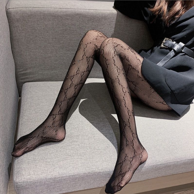 2025 Stylish Girl Tights Sexy Womans Black pantyhose with Double Letter Design Women Brand Underwear socks Elegant Lady stockings G G Fashion accessories