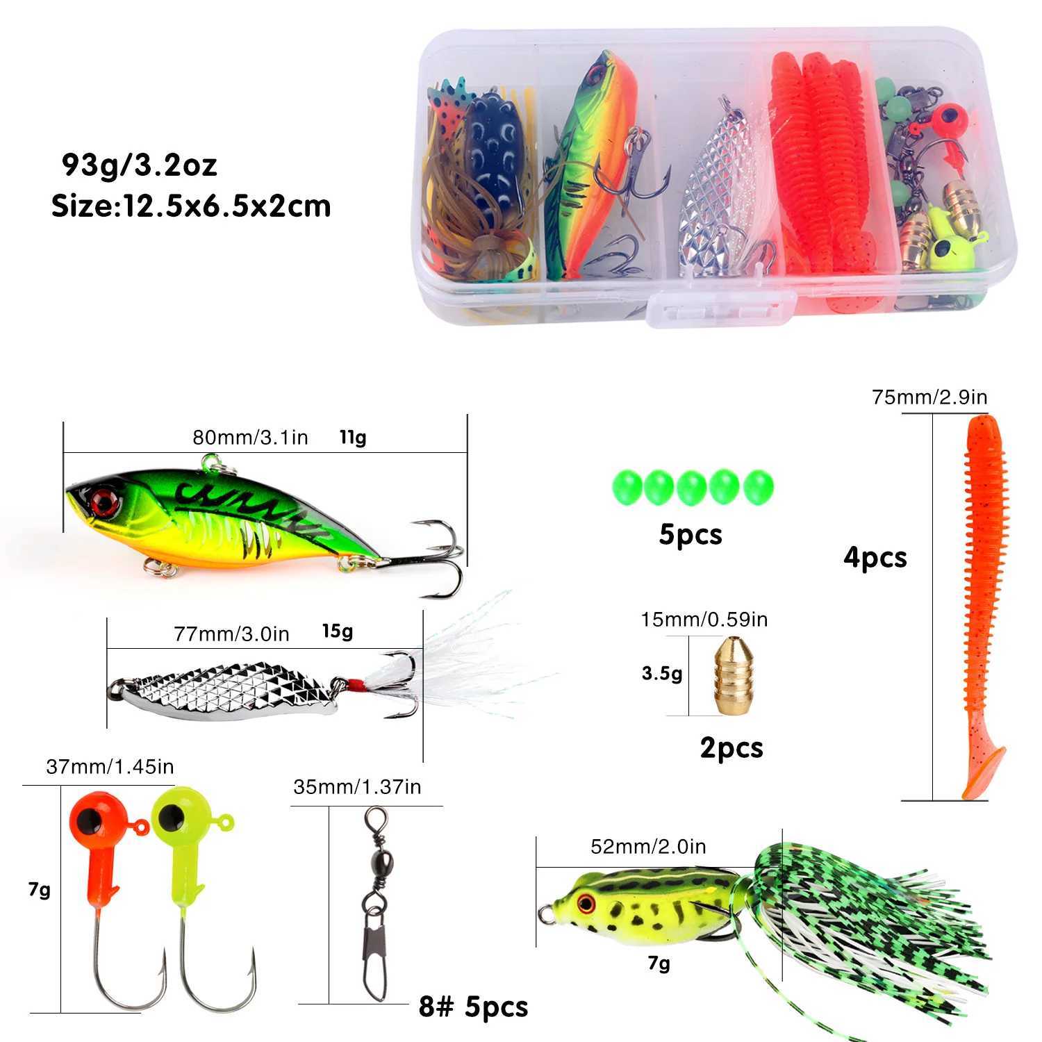 Sougayilang Fishing Combo 1821m Caon Fiber Rod 721 High Speed Reel with Diverse Lures for freshwater Saltwater Fishing Y251014