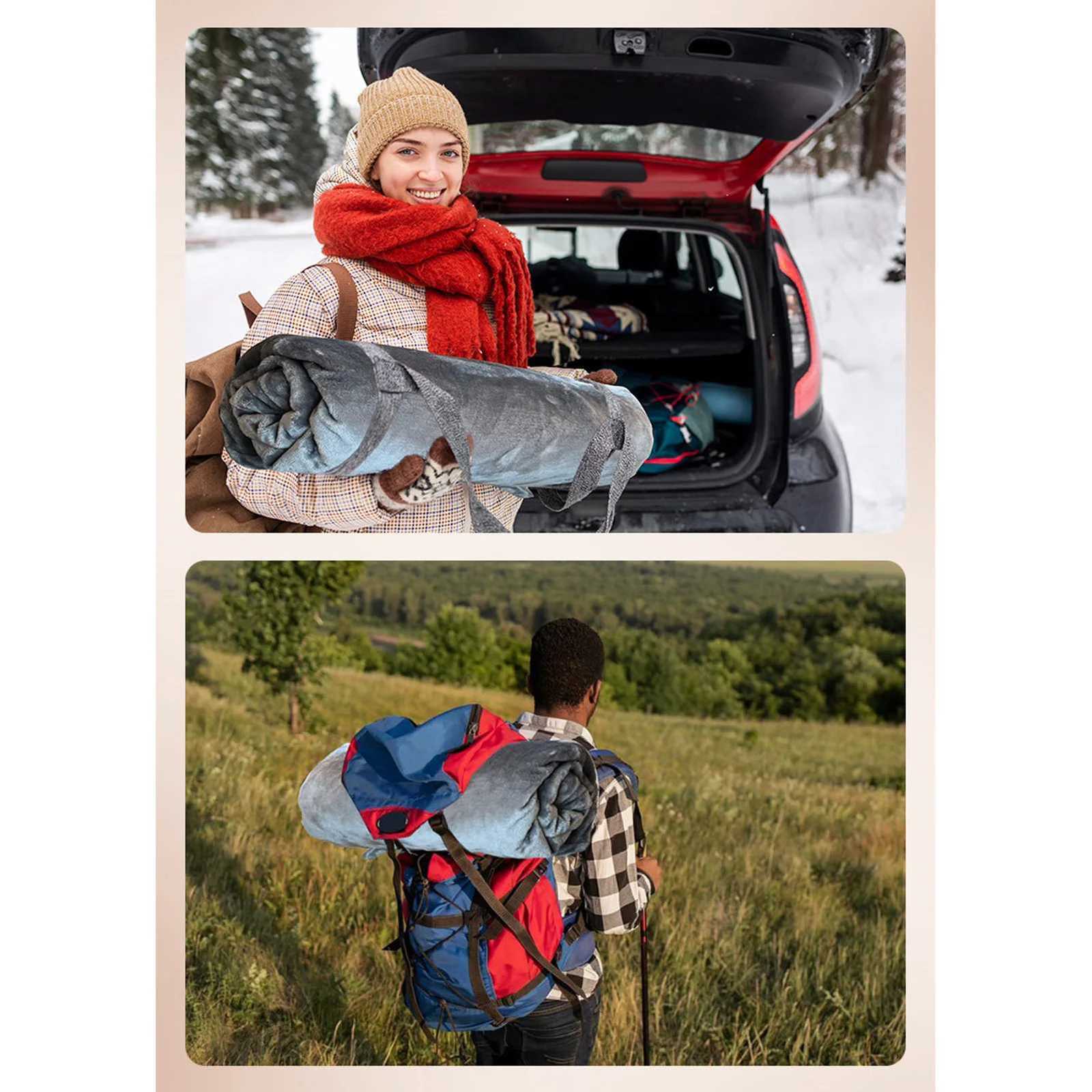 Car Electric Blanket 12V 48W Warm Fast Heating Heated Blanket for Car Flannel Breathable Portable for Camping Y251014