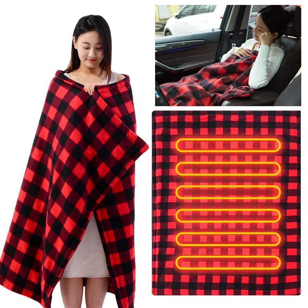 Car Electric Heated Blanket Warmer Mat Fast Heating 12V Electric Pad Heater 9 Adjustable Temperature Autooff for Car Camping Y251014