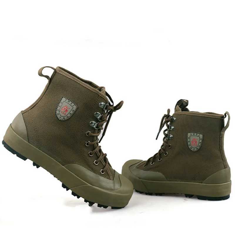Couple Antipuncture Hightop Hiking Shoes Mens Canvas Training Sneakers Site Labor Rubber Boots Outdoor Climbing Ankle Botas C251014