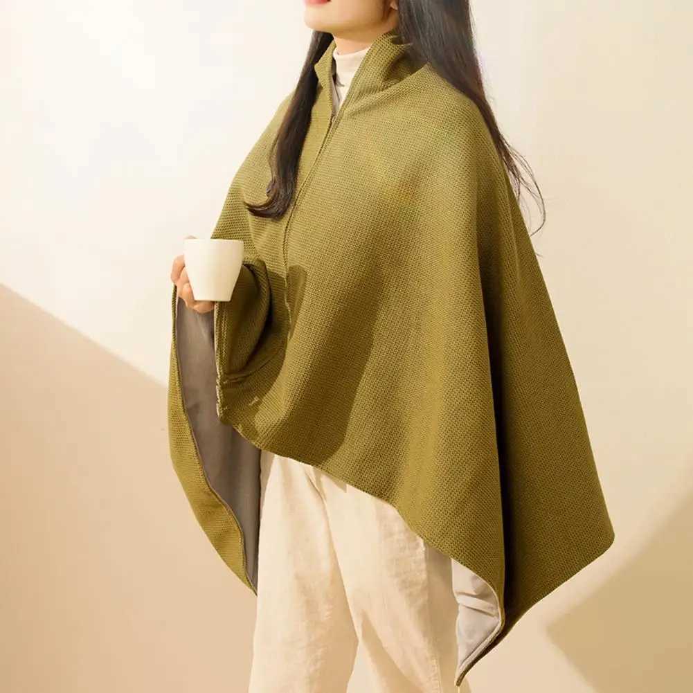 Wireless Heating Blanket Batteryoperated Heating Shawl Usbpowered Shawl Blanket Bag 2in1 Electric Heating Scarf for Women Y251014