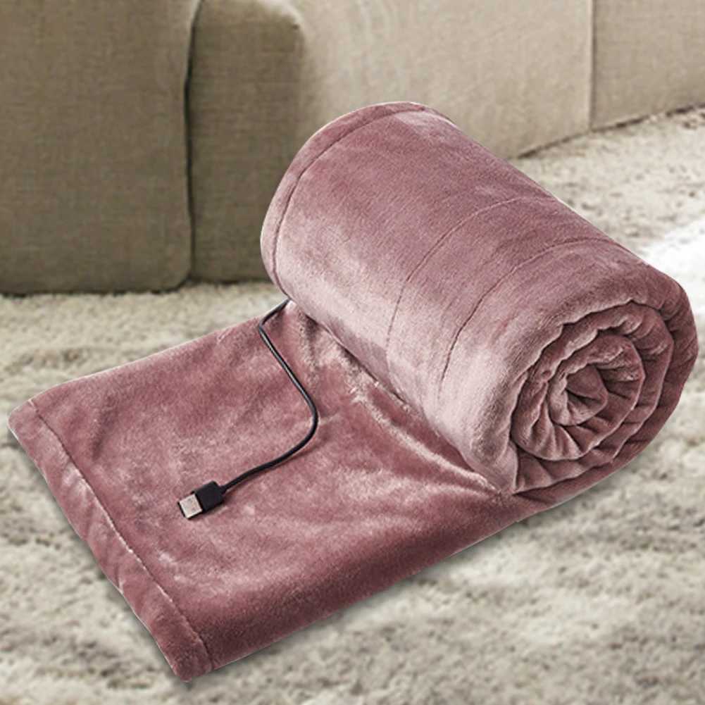 Heated Electric Blanket USB Heated Blanket 39 X 31 In Flannel Heating Blanket Fast Heating Warming Blanket for Home Office Use Y251014