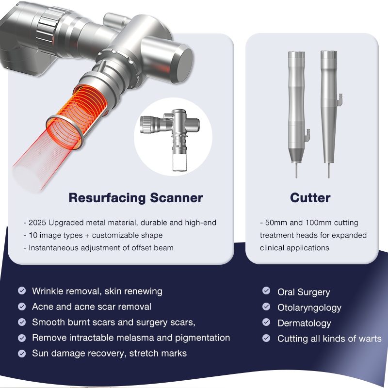 2025 High Quality CO2 Fractional Laser Machine for Skin Rejuvenation Acne Removal RF 100W Fractional Co2 Laser Machine