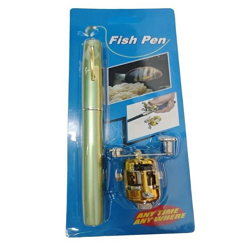 A small compact penshaped ket fishing rod with a spool reel suitab for fishing in small spaces Y251014