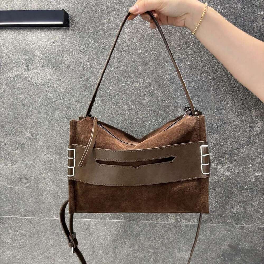 Luxury bag Niche Designer Genuine Leather Tote Large Capacity High End Feel Underarm Top Layer Cowhide Pillow Bag Crossbody for Women