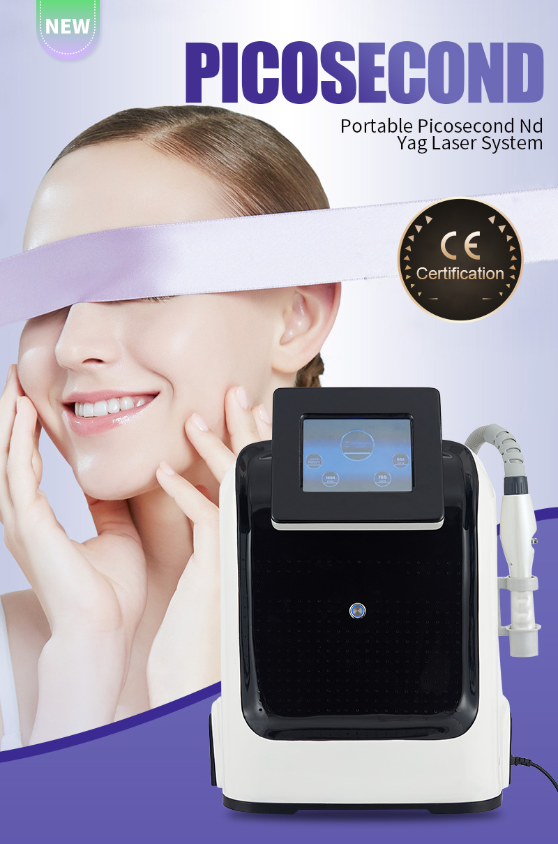 Picosecond Laser Freckle Removal Machine Q-switched Nd-yag Advanced Tattoo Removal Equipment Skin Pigment Removal Machine