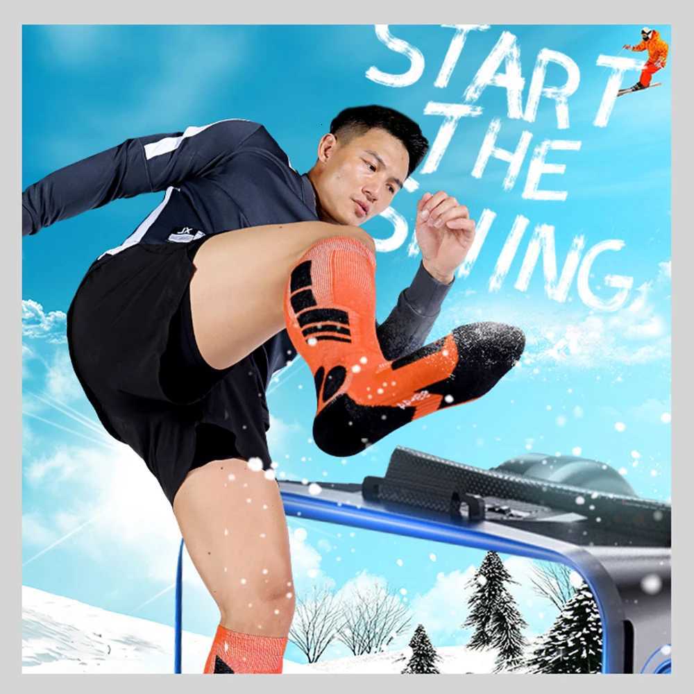 New Winter Men Women Cotton Thermal Ski Socks Children Soccer Sports Socks Snowboarding Cycling Adult Skiing Thicker Leg Warm Z251014