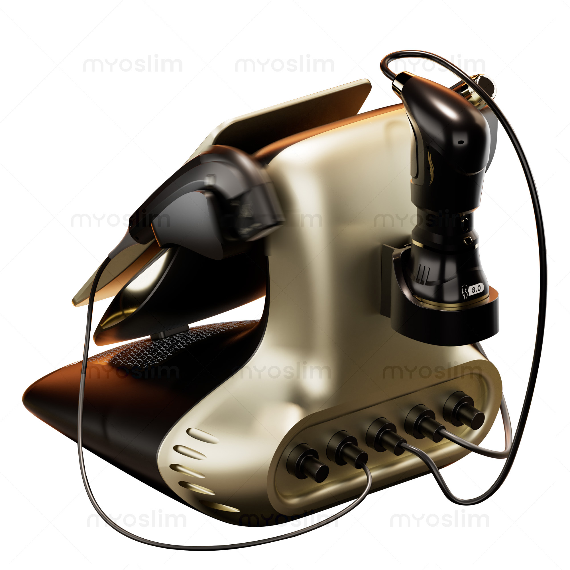 High Intensity 360MAX 25D Hifu+RF+EMS Home Use Hifu Beauty Machine Focused Ultrasound Skin Firming Face Lifting Hifu