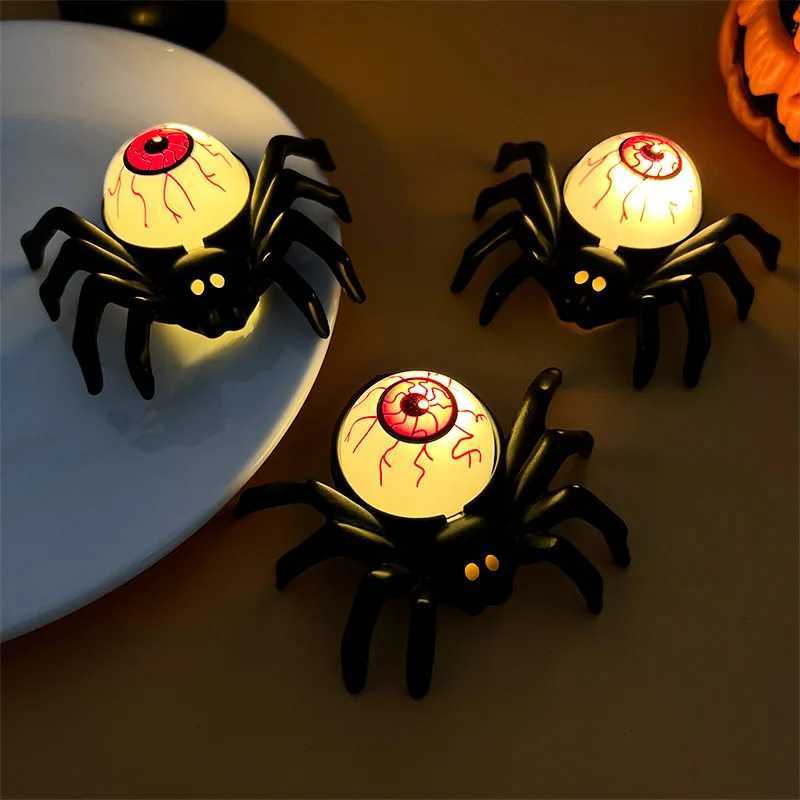 Halloween Decorations LED Candle Light Plastic Spider Skull Lamp for Home Bar Haunted House Halloween Party Decor Horror Props C251014