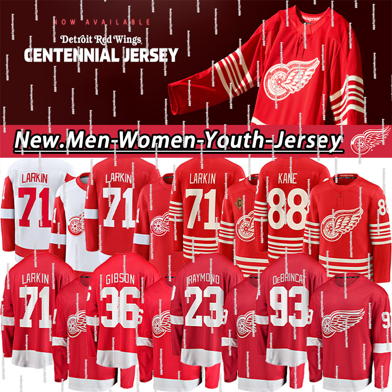 Detroit Red Wingss Jersey Alex DeBrincat Lucas Raymond #88 Kanes #71 LarkinC Stadium Series Jerseys 2025 Hockey Jerseys 2026