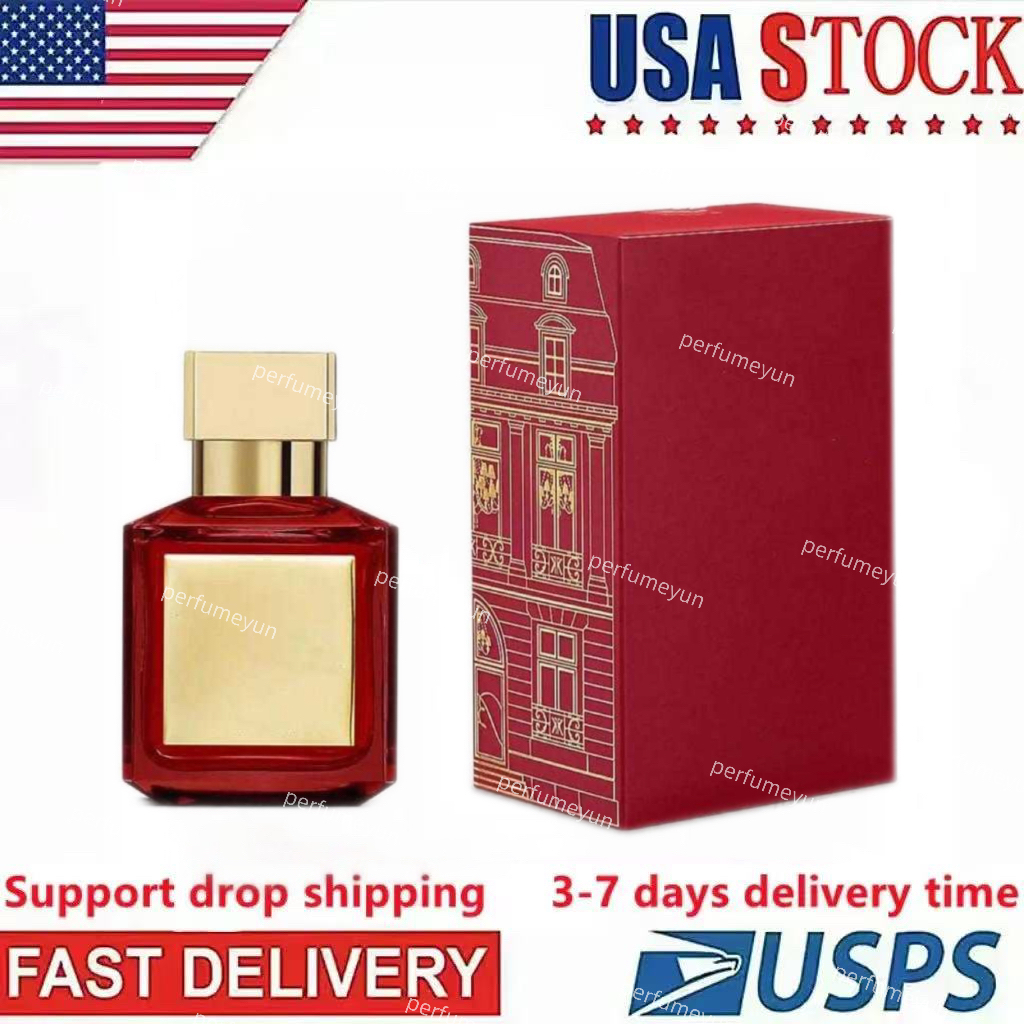 3-7 Days Delivery Rouge 540 Perfume 70ml Extrait de Parfum Long Lasting smell Women Fragrance Body Spray Men Women Perfume USA Stock