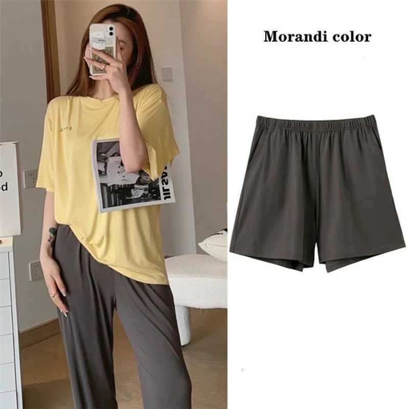 3 Sets Of Spring And Summer New Ladies Pajamas Girls ShortSleeved Loungewear Sweet Simple Imitation Cotton Loungewear SetT251014