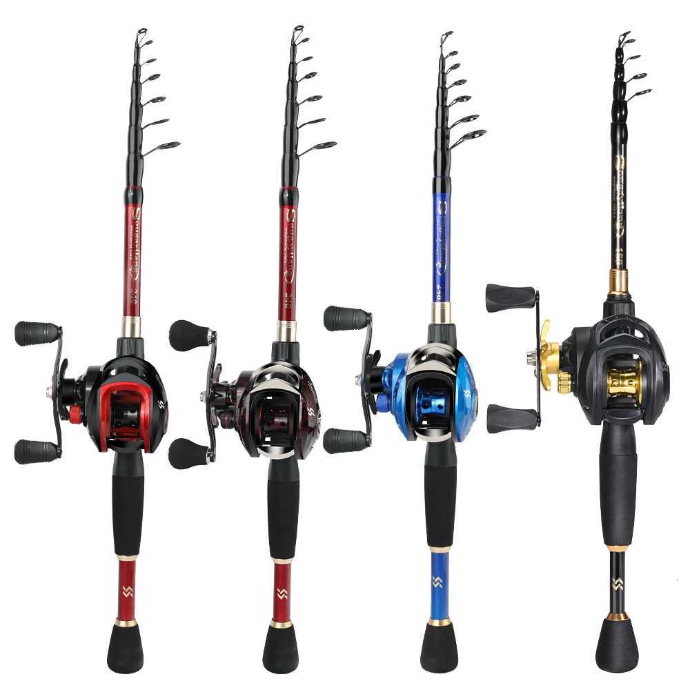 Sougayilang Baitcasting Fishing Rod and Reel Set 18m 21m 24m Caon Ultralight Fishing Rod and Fishing Reel for Bass Fishing Y251014