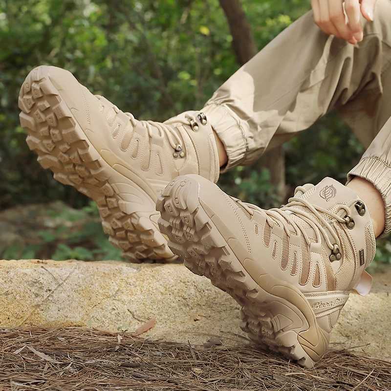 Hiking Shoes for Mens Boots New Platform Athletic Boots Outdoor Waterproof Casual Sneakers Working Men Ankle Boots C251014