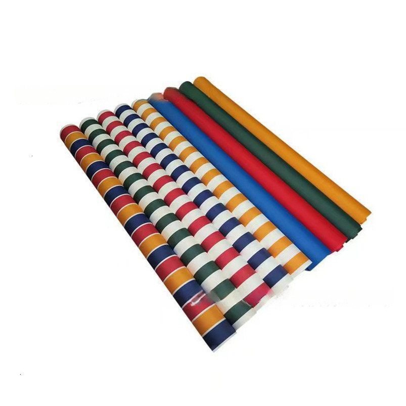 High-Quality 600D Thickened Yarn-Dyed Oxford Fabric Super Sun-Resistant Color Stripe Sunshade Tarpaulin High Waterproof Rain Shelter Wholesale