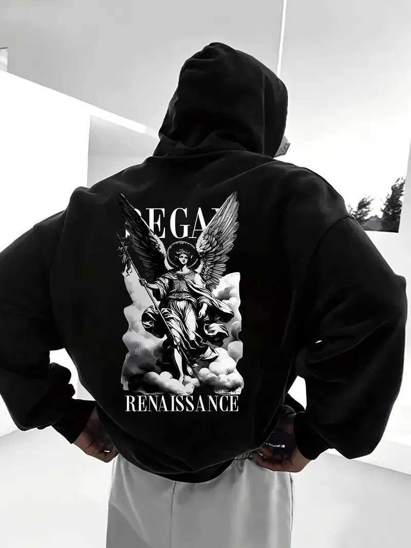 The new mens sweatshirt for Spring and Autumn 2025 is comfortable soft and casual featuring roller skating and street wear J251203