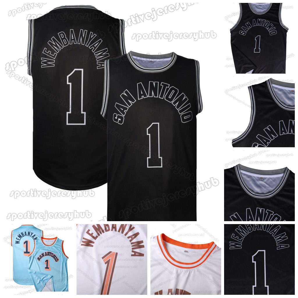 Victor Wembanyam 2025-26 Statement Basketball Jersey Castle Harper Fox Vassell Barnes Johnson Kornet Sochan Custom Stitched Casual Wear All Sizes Avai