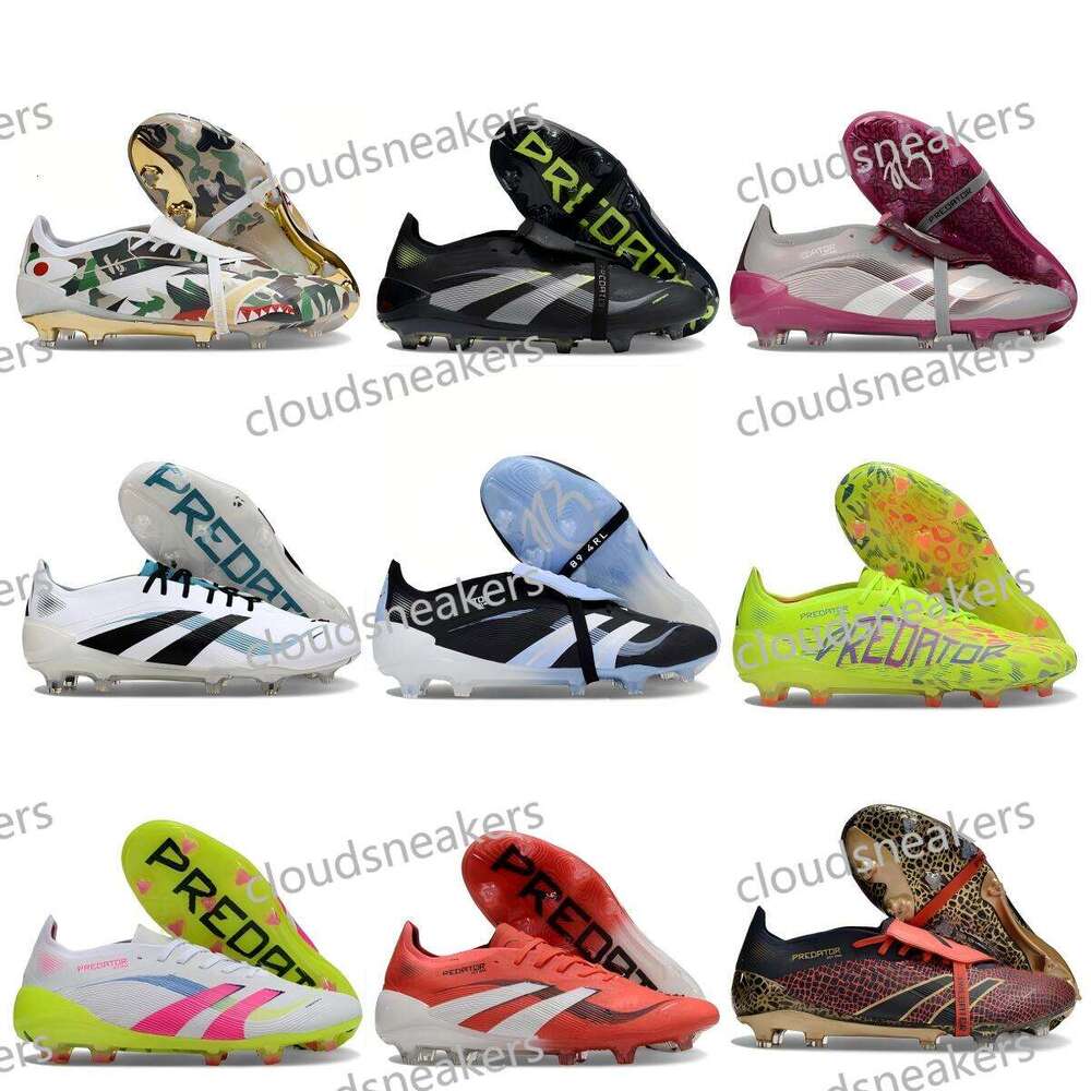 Football Boots 30th Anniversary 25 SG Tongue Fold Laceless Laces FG Mens Soccer Cleats Comfortable Training Leather Football Shoes size 39-45