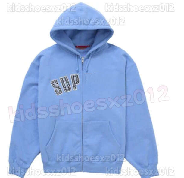 Supremely Hoodie Zip Pullover Supremely Winterjacke Letter Foam Print Hoodie High Street Loose Casual Sweatshirt Set Kids Designer Clothes Size XS-XXL