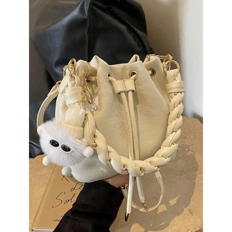 Fiable Bucket Bag Wens Handbag Crossbody Popar Summer 2025 New Style Handbag with Artificial Leather Lining D251014