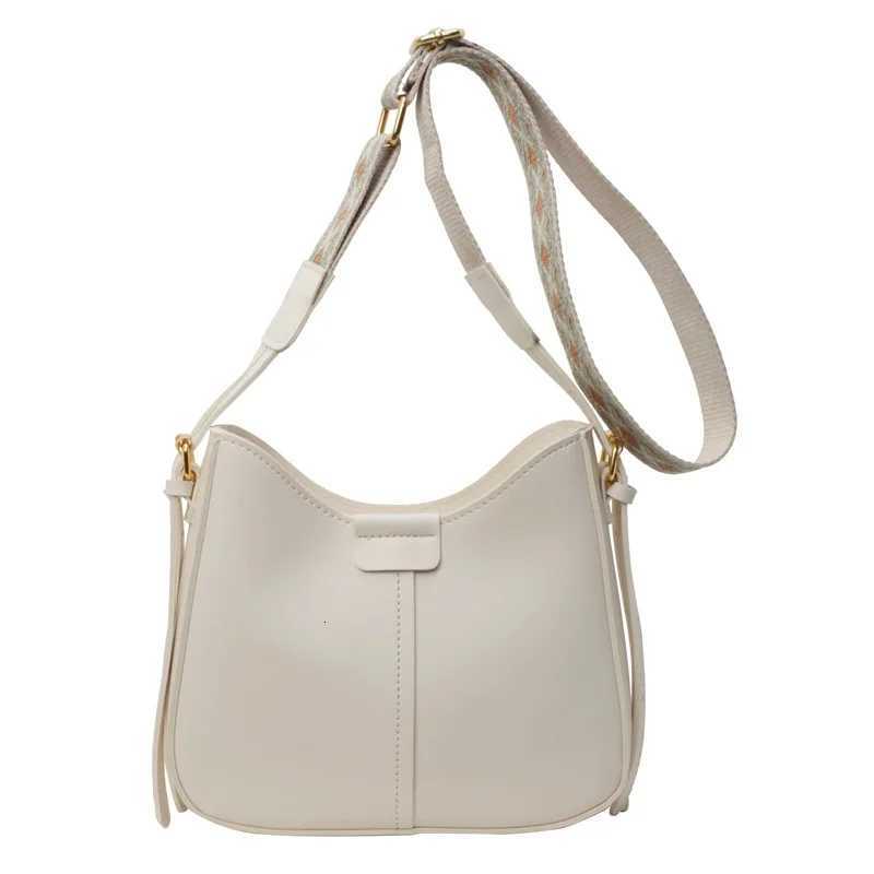 2025 Spring Vintage Shoder Bag for Wen Fi Wide Strap Bucket Bag Stylish Crossbody Purse Trendy Casual Handbag D251014