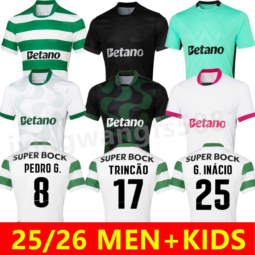 2025/26 sporting jersey Lisboa soccer jerseys Lisbons Jovane Sarabia Vietto COATES ACUNA home away third 24 25 26 HJULMAND GYOKERES football shirt Men Kids