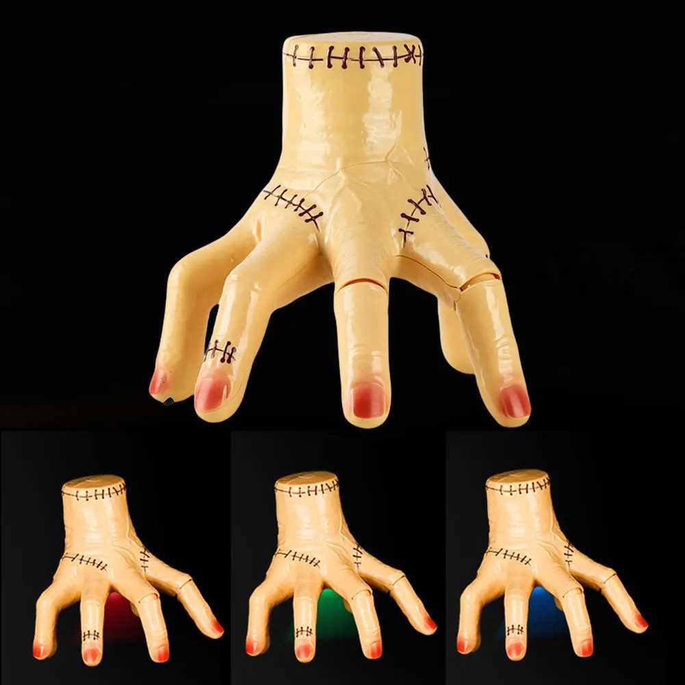 Electric Walking Hand with Sound Light Fake Hand Prop Scary Props Halloween Decorations C251014