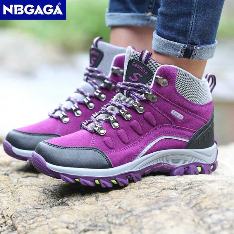 Outdoor Mountaineering Shoes Fashion Womens Wearresistant Hiking Sneaker Comfortable Anti Slip Hunting Sports Walking Shoes C251014