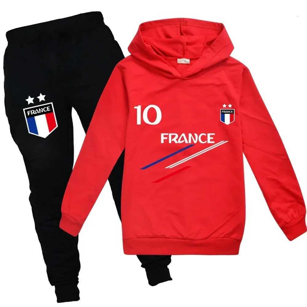 2025 Autumn New Kids Clothes Boys France Football 10 Tracksuit Tops Pants 2PCS Children Boy Spring Outfits Girls Sets 214 Years X251014