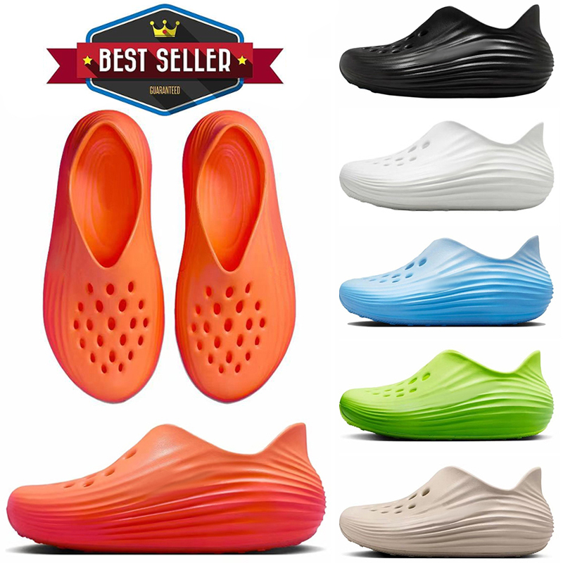 Designer ReactX Rejuven8 Sandals Men Woman slider sports sandals lightweight blue white triple black Beach comfortable outdoor perforated sandals Slippers shoes