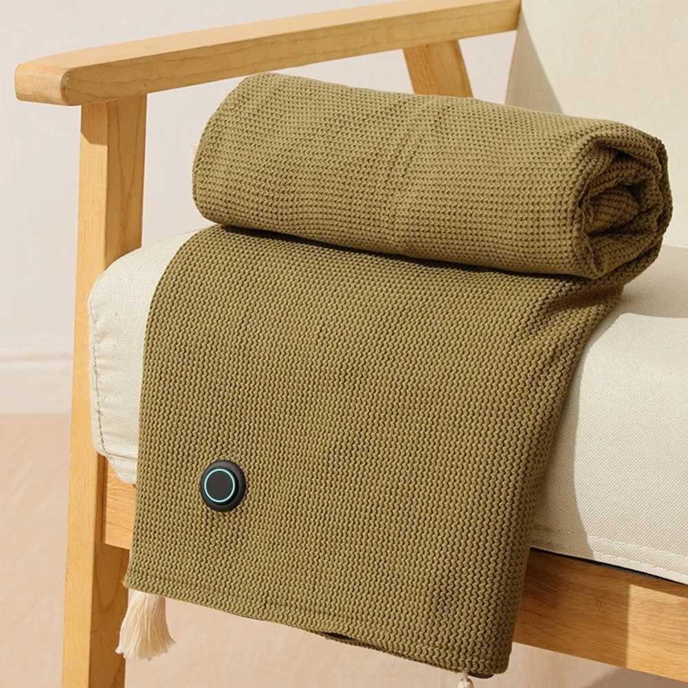 Wearable USB Heated Blanket Shawl 3 Heating Levels Heated Shawl Portable Body Warmer Blanket for Home Office Y251014