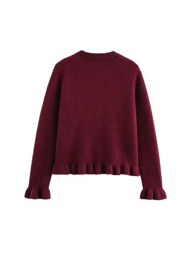 Womens Ruled Knit Cardigan Sweater ONe Long Sve c Top wi Front Buttons Fashion Outerwear W251014