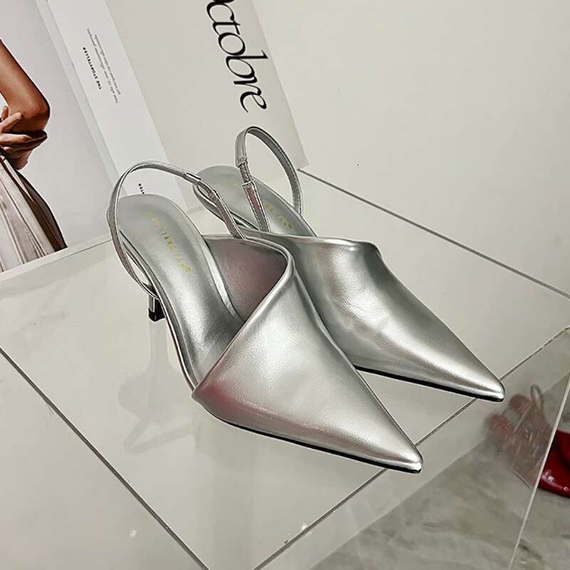 P9niche Design 2025 New European And American Pointed High Heels Fashionable Shoes Versatile Toe Sandals For