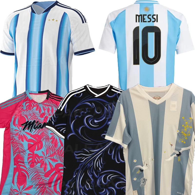 3XL 4XL ArgentinaS 3 Star soccer Jerseys 25 26 MARADONA DI MARIA J. ALVAREZ Home FC Men Kids football shirt MESSIS SUAREZ Jersey InterS MiamiS Garnacho